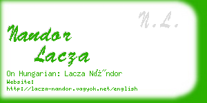 nandor lacza business card